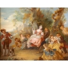 l’escarpolette huile sur panneau reprise du tableau de JB Pater | Biron l'escarpolette huile sur panneau reprise du tableau de JB Pater