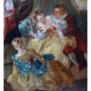l’escarpolette huile sur panneau reprise du tableau de JB Pater | Biron l'escarpolette huile sur panneau reprise du tableau de JB Pater