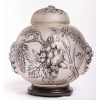 Brûle-Parfum « Raisins » verre blanc émaillé noir d’origne socle bois de René LALIQUE pour ROBJ | Biron Brûle-Parfum "Raisins" verre blanc émaillé noir d'origne socle bois de René LALIQUE pour ROBJ