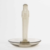 Cendrier Baguier « Statuette de la Fontaine » verre gris topaze de René LALIQUE | Biron |||||||||