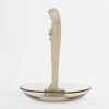 Cendrier Baguier « Statuette de la Fontaine » verre gris topaze de René LALIQUE | Biron Cendrier Baguier "Statuette de la Fontaine" verre gris topaze de René LALIQUE