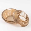 Boîte « Scarabée » verre blanc patiné sépia de René LALIQUE pour L.T PIVER | Biron Boîte "Scarabée" verre blanc patiné sépia de René LALIQUE pour L.T PIVER