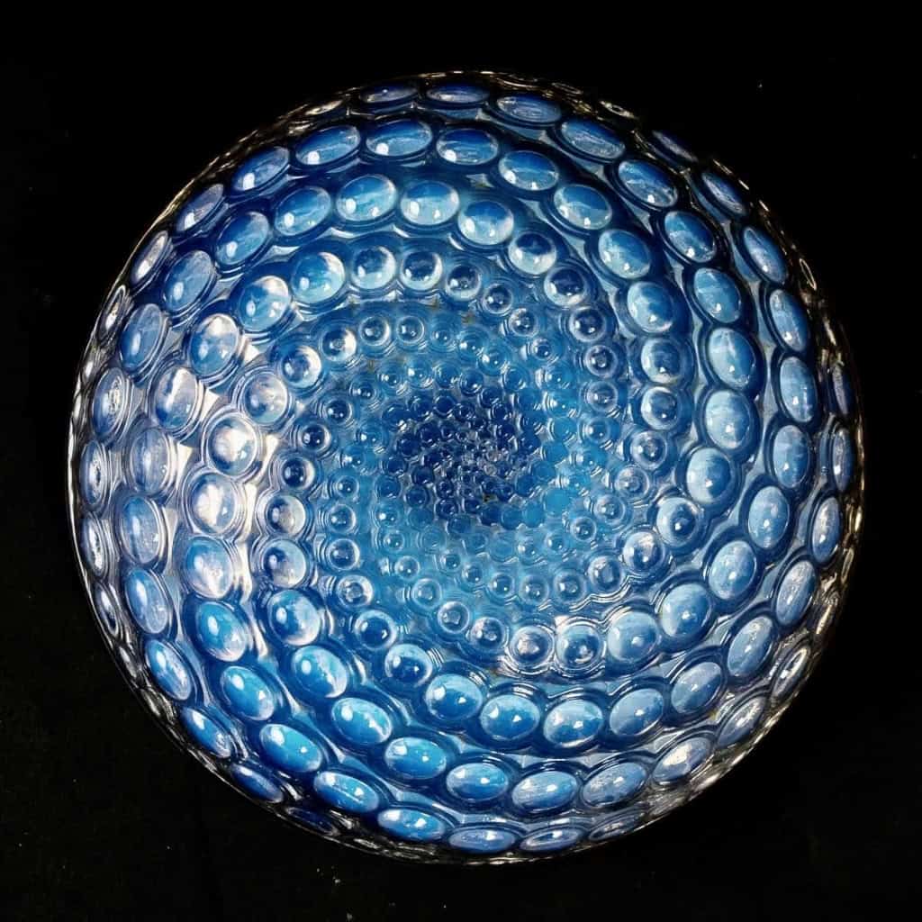 Coupe « Volutes » verre opalescent de René LALIQUE | Biron Coupe "Volutes" verre opalescent de René LALIQUE