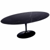 Saarinen & Knoll International Table « tulipe », marbre Marquina et Rilsan noir | Biron ||||||||||||||