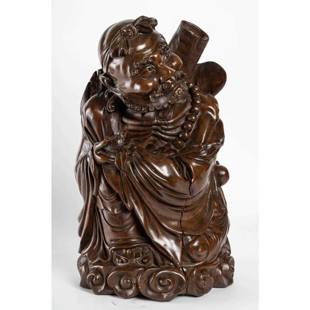 Sculpture de vieil homme japonais, XIXème | Biron |||||||