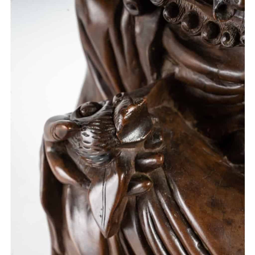 Sculpture de vieil homme japonais, XIXème | Biron Sculpture de vieil homme japonais, XIXème