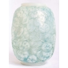 Vase « Monnaie du Pape » verre opalescent double couche patiné bleu de René LALIQUE | Biron ||||||||