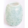 Vase « Monnaie du Pape » verre opalescent double couche patiné bleu de René LALIQUE | Biron Vase "Monnaie du Pape" verre opalescent double couche patiné bleu de René LALIQUE