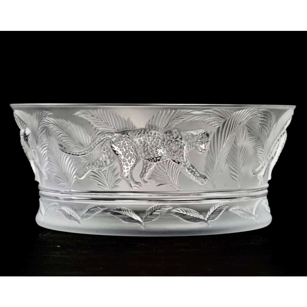 Coupe « Jungle » cristal incolore – neuve avec étiquette – de LALIQUE FRANCE | Biron |||||||