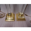 1970′ Paire De Lampes En Altuglass Et Laiton Doré