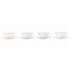 Suite de 8 Tasses et Soucoupes « Cactus » verre blanc émaillé noir de René LALIQUE | Biron Suite de 8 Tasses et Soucoupes "Cactus" verre blanc émaillé noir de René LALIQUE
