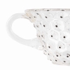 Suite de 8 Tasses et Soucoupes « Cactus » verre blanc émaillé noir de René LALIQUE | Biron Suite de 8 Tasses et Soucoupes "Cactus" verre blanc émaillé noir de René LALIQUE