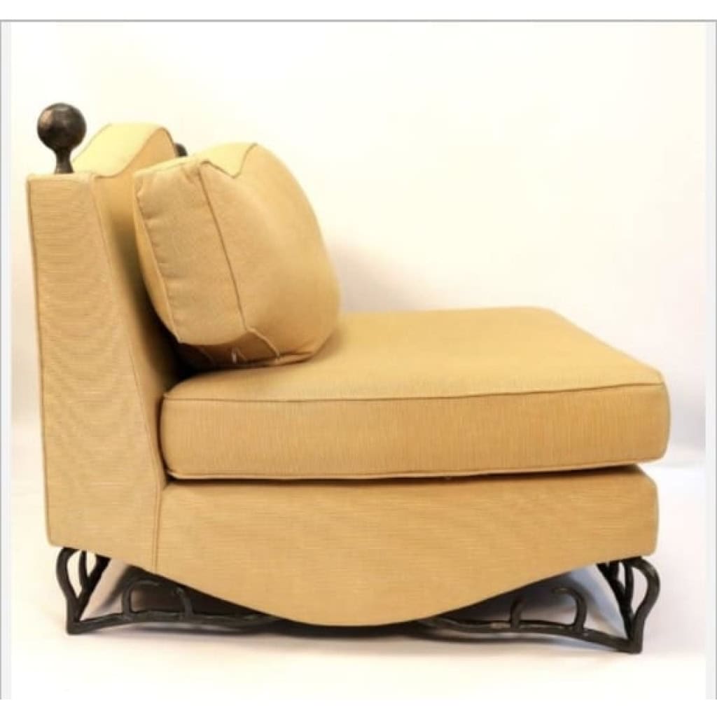 Paire de fauteuils marquise des années 1970 de Maurice Garnier