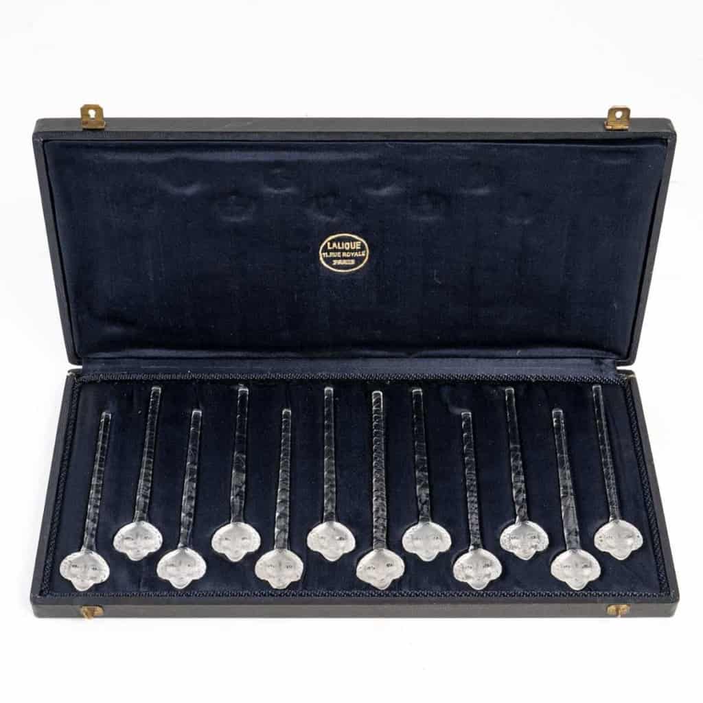 Suite de 12 Fouets à Champagne « Barr » verre blanc en coffret | Biron |||||||||