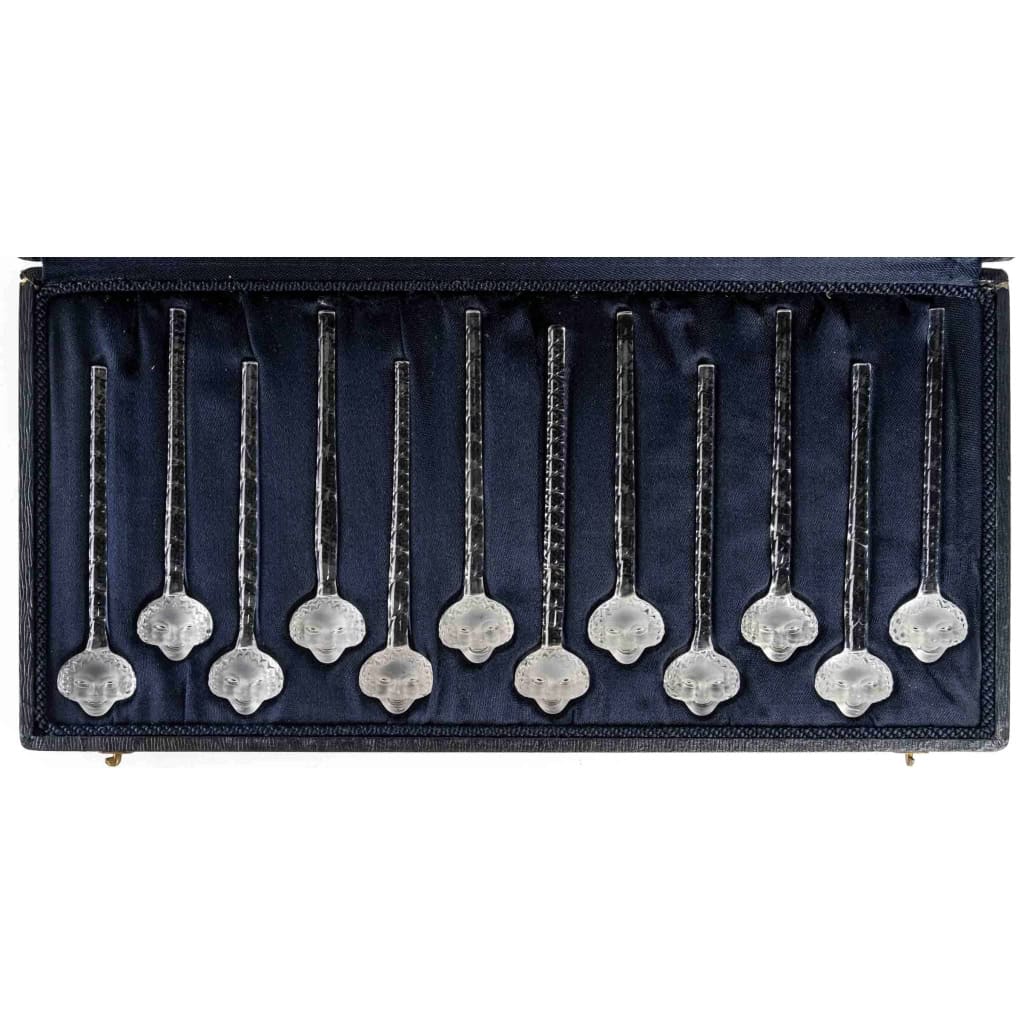 Suite de 12 Fouets à Champagne « Barr » verre blanc en coffret | Biron Suite de 12 Fouets à Champagne "Barr" verre blanc en coffret