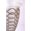 Vase "Guirlandes" verre blanc émaillé noir de René LALIQUE