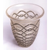 Vase "Guirlandes" verre blanc émaillé noir de René LALIQUE