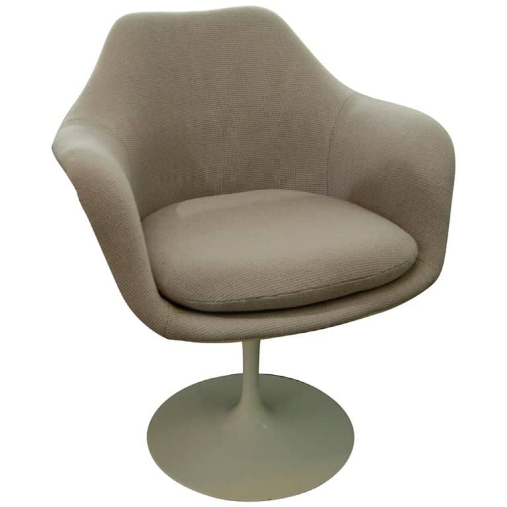 Knoll & Eero Saarinen, Siège « Tulipe », tissu quadra, XXth | Biron ||