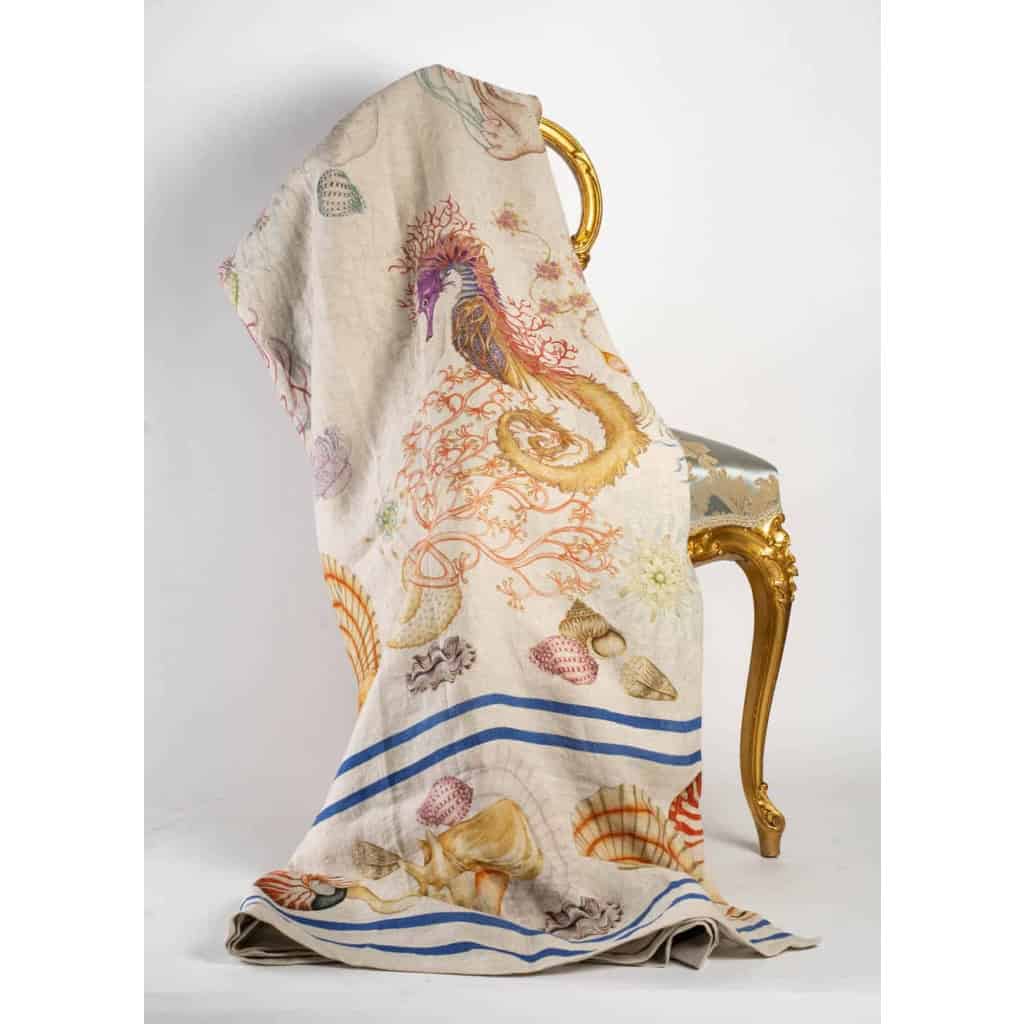 Tissu en lin « Méduses » | Biron |||||||