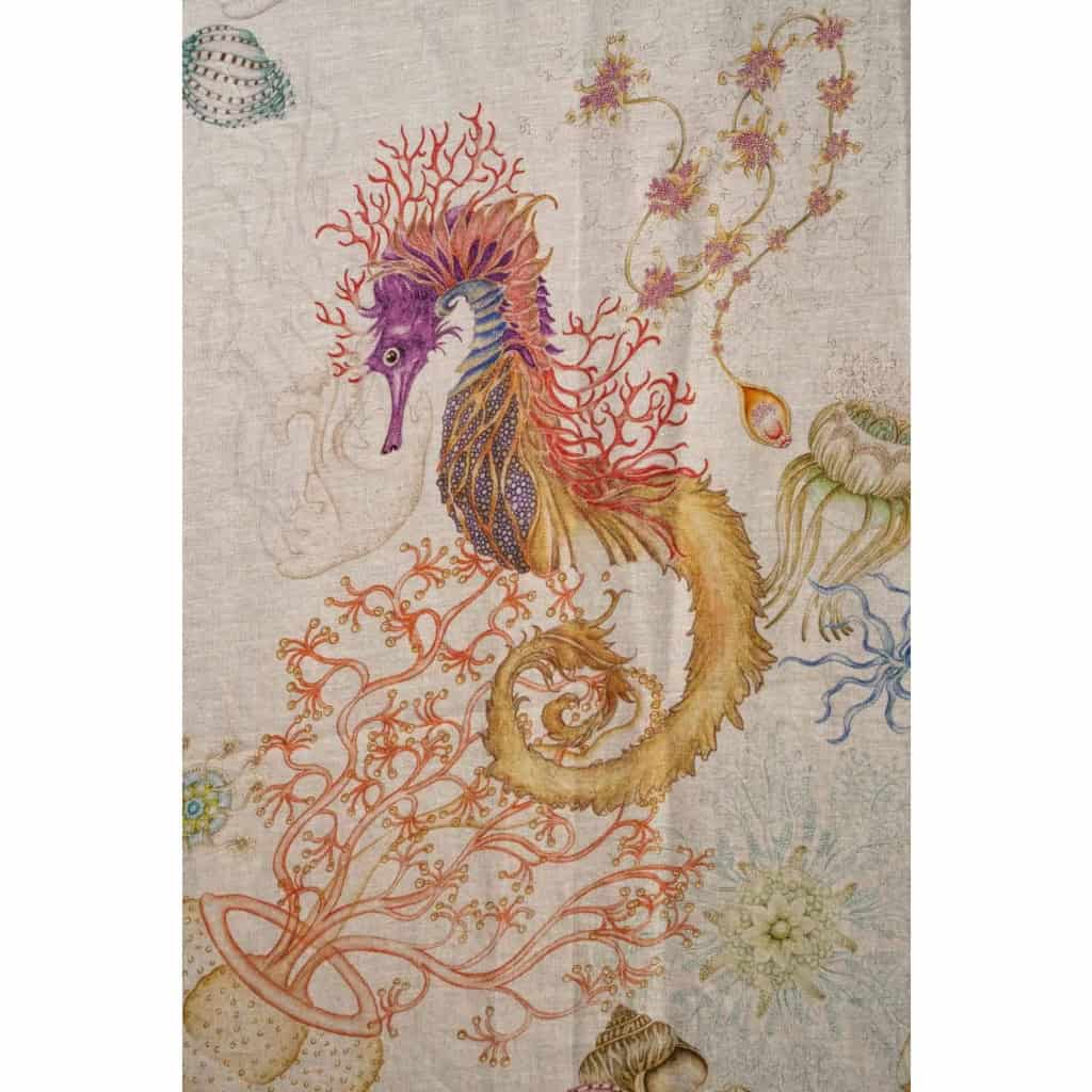 Tissu en lin « Méduses » | Biron Tissu en lin "Méduses"
