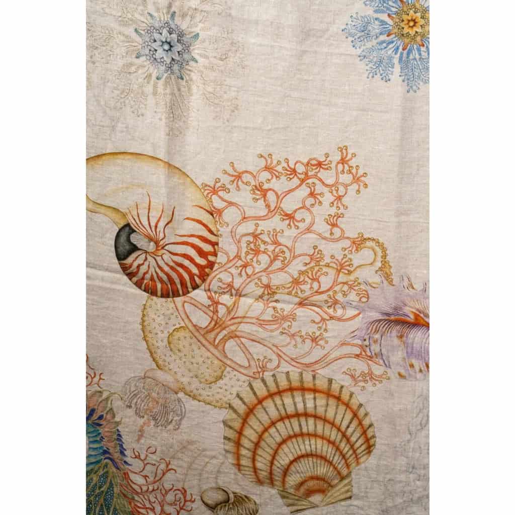 Tissu en lin « Méduses » | Biron Tissu en lin "Méduses"