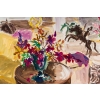 Peinture sur Papier, Intérieur d’une Maison Bourgeoise avec beau bouquet de fleurs, Luez, 1990 | Biron Peinture sur Papier, Intérieur d'une Maison Bourgeoise avec beau bouquet de fleurs, Luez, 1990