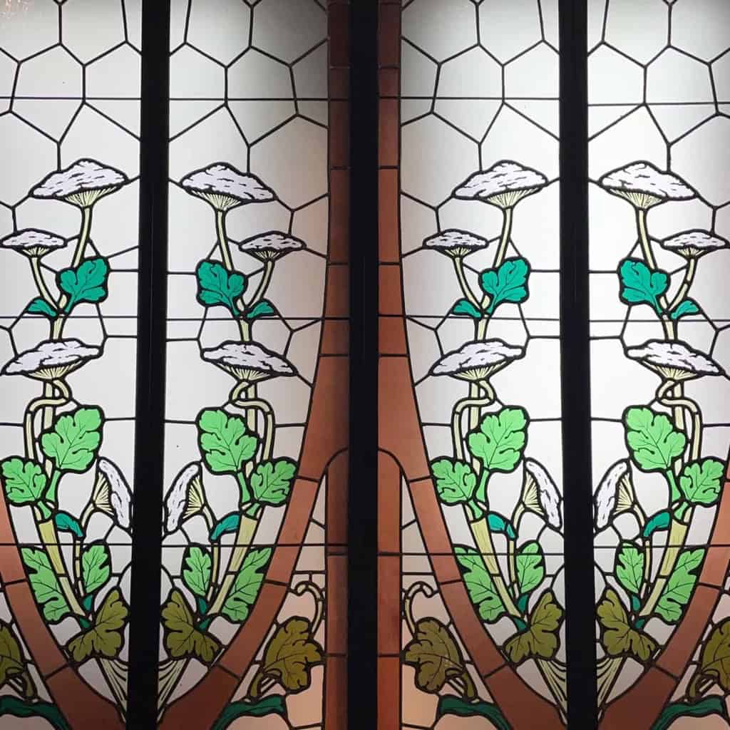 Vitraux Suite de deux paires « aux ombellifères » | Biron Vitraux Suite de deux paires "aux ombellifères"