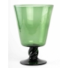 Vase en Cristal de couleur vert, XXème siècle . | Biron |||||||
