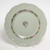 Suite de 12 Assiettes "Nicole" porcelaine celadon de HAVILAND d'après un dessin de Suzanne LALIQUE