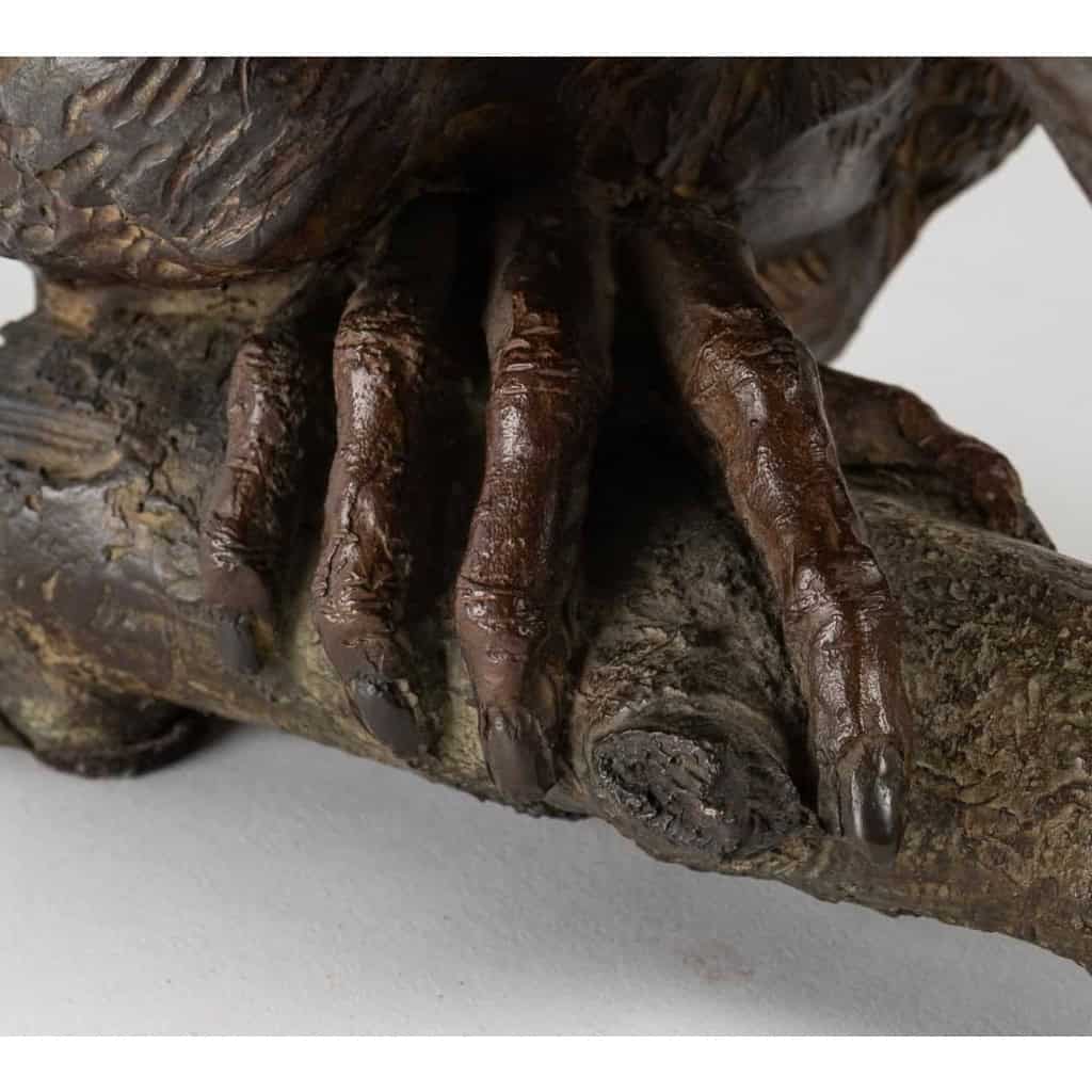 Sculpture en bronze représentant un singe accroché à une branche signé Tassel (4/8) | Biron Sculpture en bronze représentant un singe accroché à une branche signé Tassel (4/8)