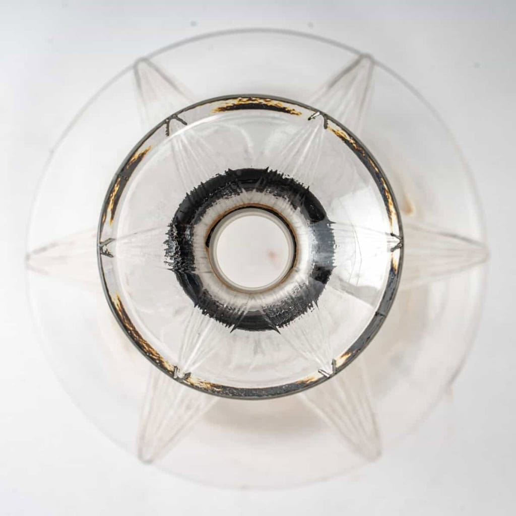 Carafe « Sélestat » verre blanc et verre noir de René LALIQUE | Biron Carafe "Sélestat" verre blanc et verre noir de René LALIQUE