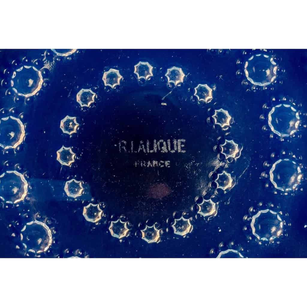 Suite de 12 Assiettes "Asters" verre opalescent de René LALIQUE