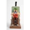 Supporte à Bougie, Art populaire, Bois sculpté, 1950. | Biron Supporte à Bougie, Art populaire, Bois sculpté, 1950.