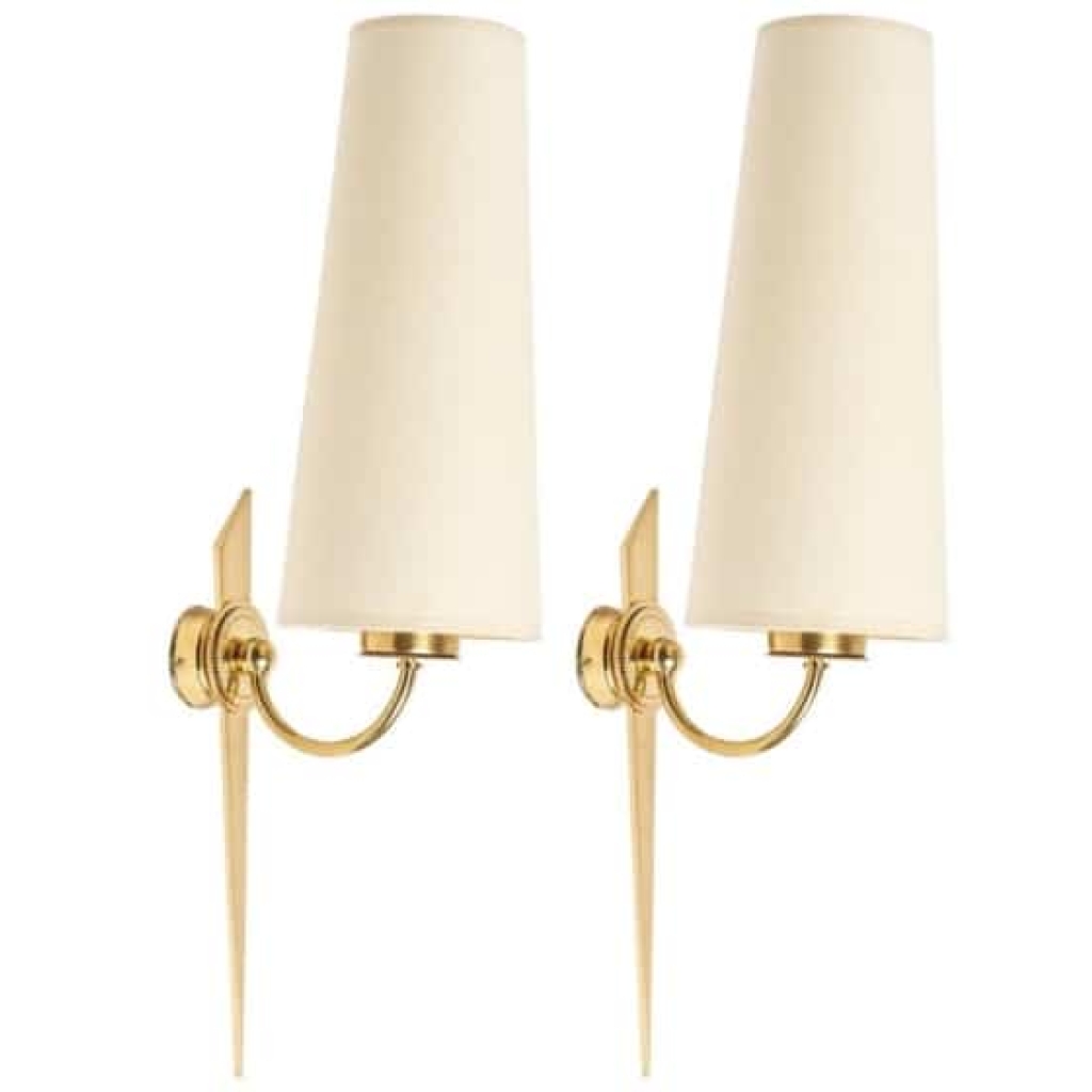 Paire d’appliques Maison Arlus 1950 | Biron |||||