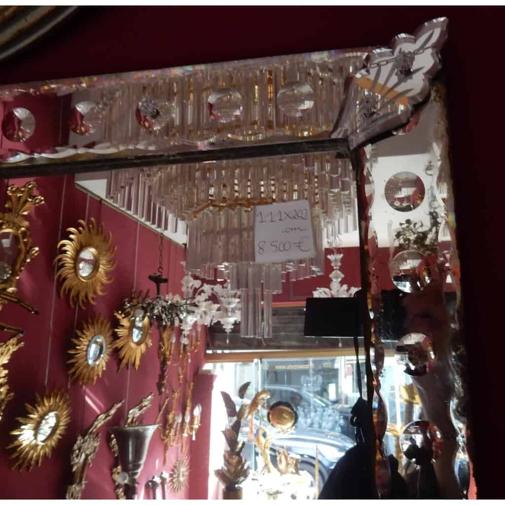 1900′ Miroir Venise A Bulles Rectangulaire 202 X 111 cm | Biron 1900′ Miroir Venise A Bulles Rectangulaire 202 X 111 cm