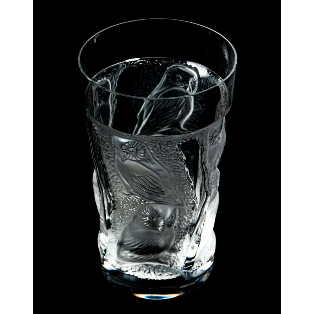 Gobelets "Hulotte" Lalique France