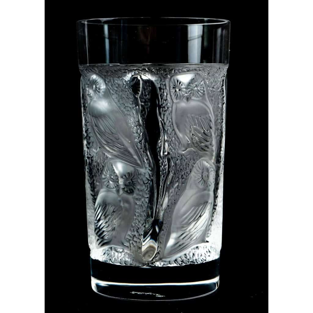 Gobelets "Hulotte" Lalique France