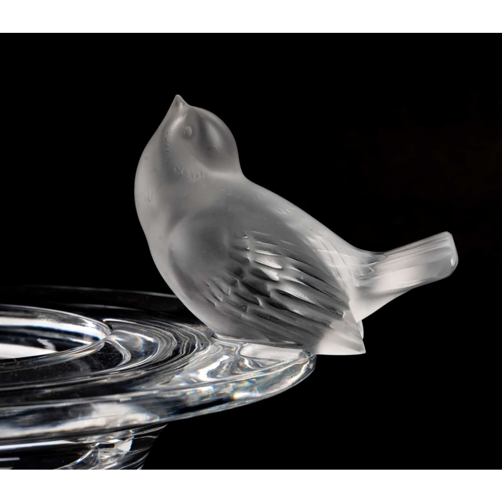 Coupe « Deux moineaux moqueurs » R. Lalique | Biron Coupe "Deux moineaux moqueurs" R. Lalique