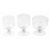 Service « Beaune » verre blanc émaillé noir d’origine – 24 Pièces de René LALIQUE | Biron Service "Beaune" verre blanc émaillé noir d'origine - 24 Pièces de René LALIQUE