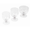Service « Beaune » verre blanc émaillé noir d’origine – 24 Pièces de René LALIQUE | Biron Service "Beaune" verre blanc émaillé noir d'origine - 24 Pièces de René LALIQUE