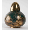 Brûle parfum en porcelaine dorée et verte, art déco, 1930 | Biron |||||||