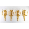 Suite de quatre appliques de style Louis XVI. | Biron |||||||