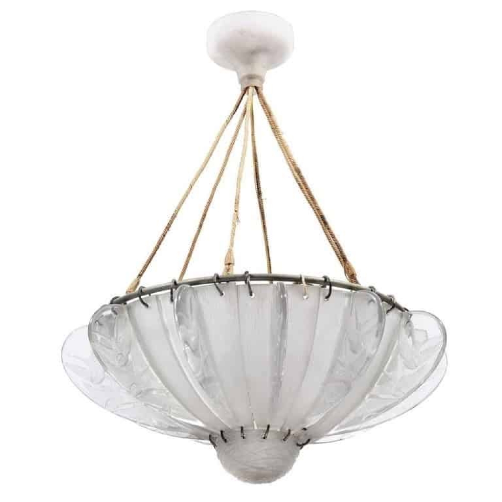 Rene Lalique lustre « hirondelles », Modèle de 1921 | Biron ||