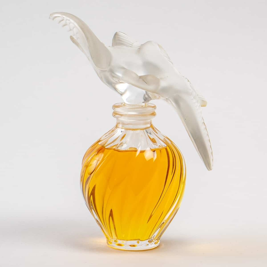 Flacon Géant « L’Air du Temps » cristal blanc avec parfum d’origine de Marc LALIQUE pour Nina RICCI | Biron ||||||||||