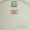 Suite de 12 Assiettes "Nicole" porcelaine celadon de HAVILAND d'après un dessin de Suzanne LALIQUE