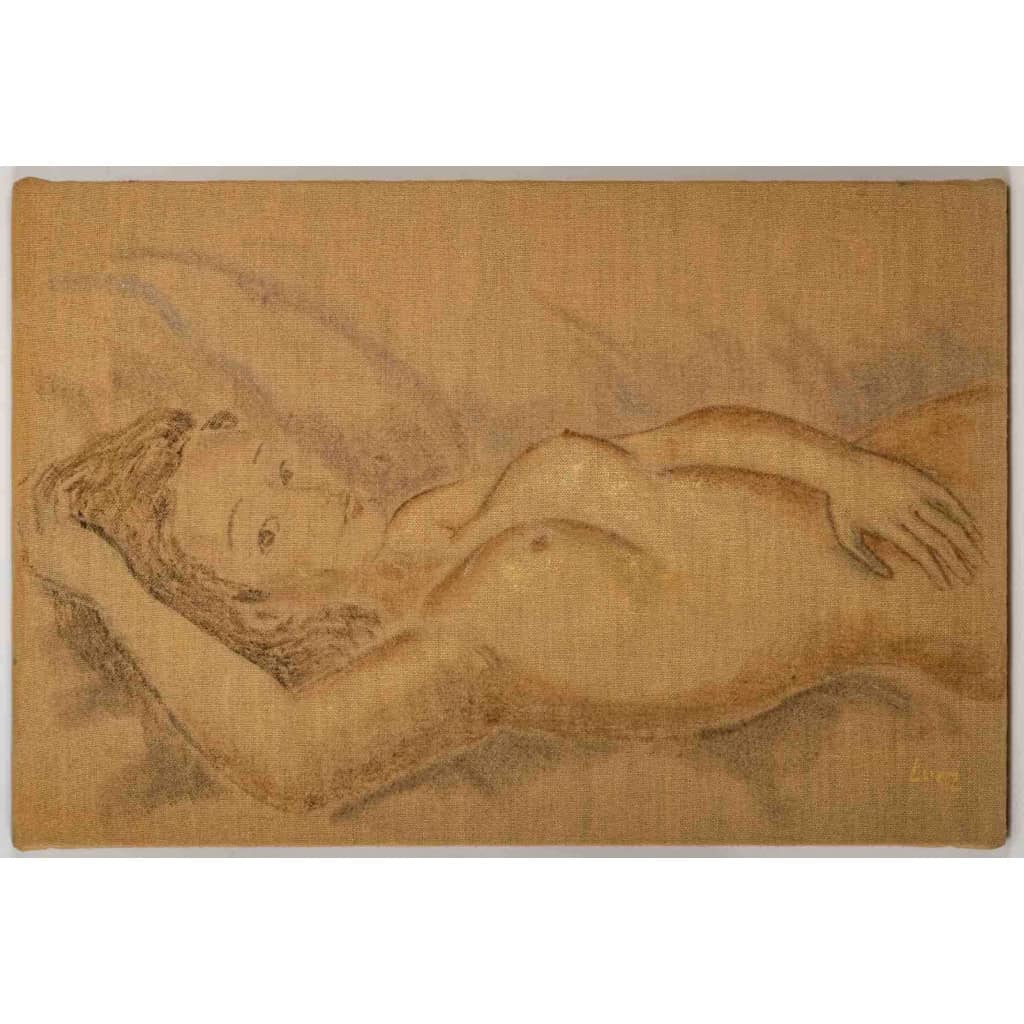 Nue , huile sur toile , XXème siècle | Biron ||||||