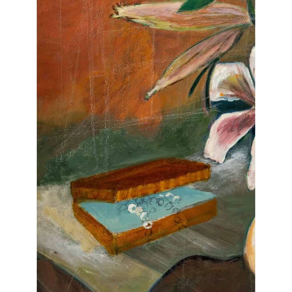 Bouquet de Fleurs, huile sur toile, XXème siècle | Biron Bouquet de Fleurs, huile sur toile, XXème siècle