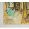 Les Colonnes. Technique Mixte sur Papier, encadrée, signée et datée Janvier 2000. | Biron Les Colonnes. Technique Mixte sur Papier, encadrée, signée et datée Janvier 2000.