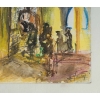 Les Colonnes. Technique Mixte sur Papier, encadrée, signée et datée Janvier 2000. | Biron Les Colonnes. Technique Mixte sur Papier, encadrée, signée et datée Janvier 2000.