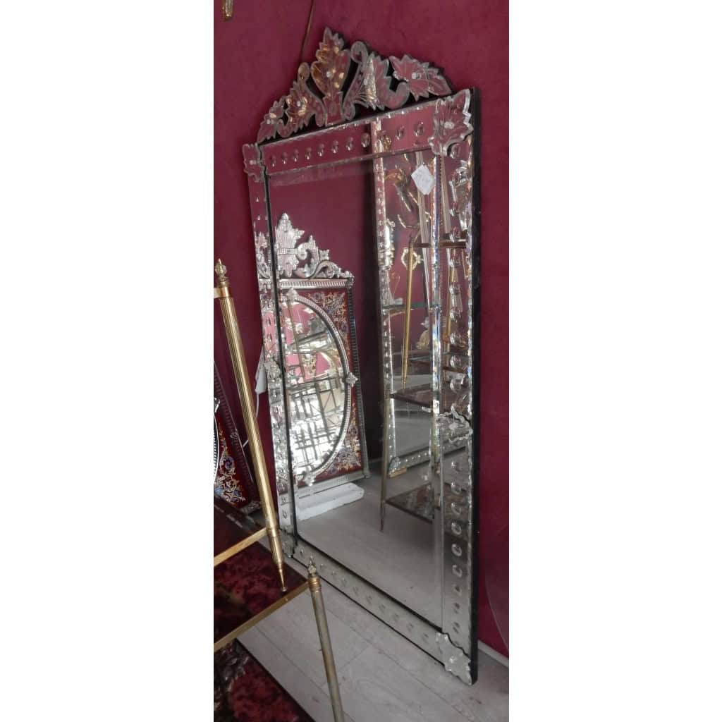 1900′ Miroir Venise à Bulles à Fronton 159 X 84 CM | Biron |||||||||